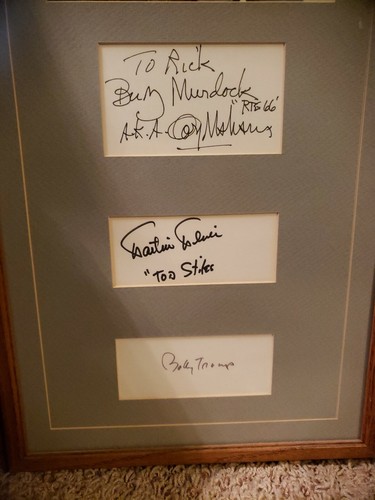 Rare Vintage Martin Milner Route 66 Television Show Framed Picture