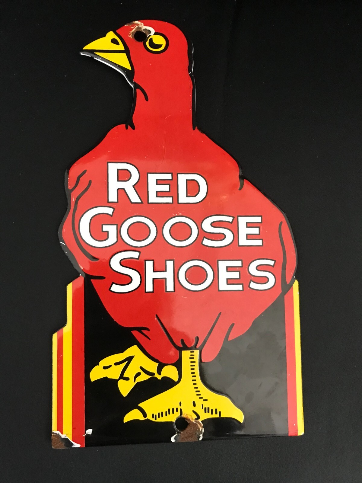 ビンテージ　レッドグースシューズ RED  SHOSE オブジェ Antique Red Goose Shoes Advertising Statue | eBay