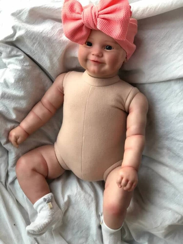 Pinky Reborn Lifelike 20Inch Reborn Baby Dolls,Handmade with Clear Brown Eyes...