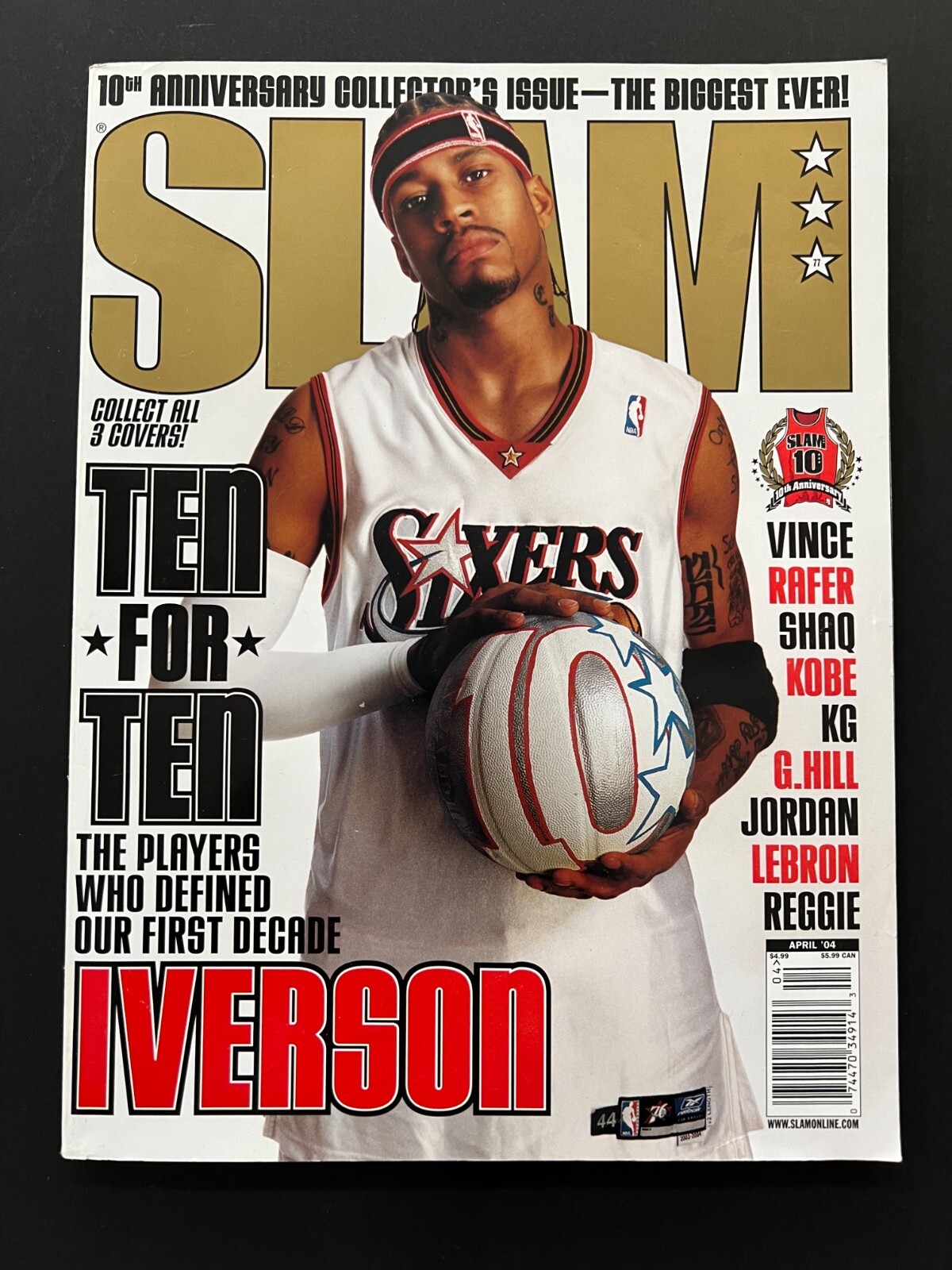 アイバーソン　iverson ベロアジャケット Allen Iverson Step Over Ticket 2001 Game 1 NBA Finals 76ers