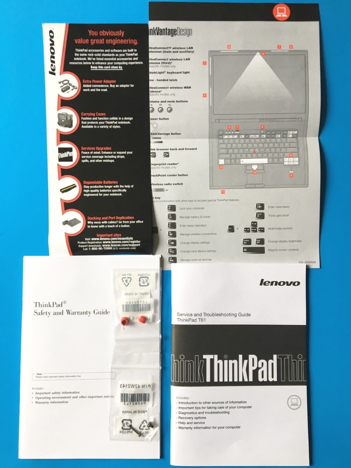 Lenovo ThinkPad T61 Service and Troubleshooting Manual and Operating Guide