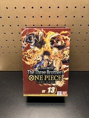 One Piece The Three Brothers ST-13 Ultra Deck Box Card Game Brand New Sealed
