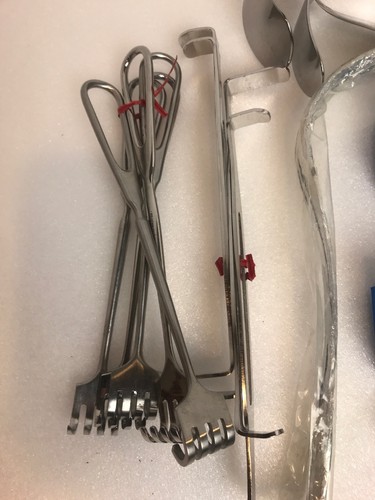 Medical Vet Instruments Sicoa Chisel 2 NIB Rusch Laryngoscope Blades & Retractor