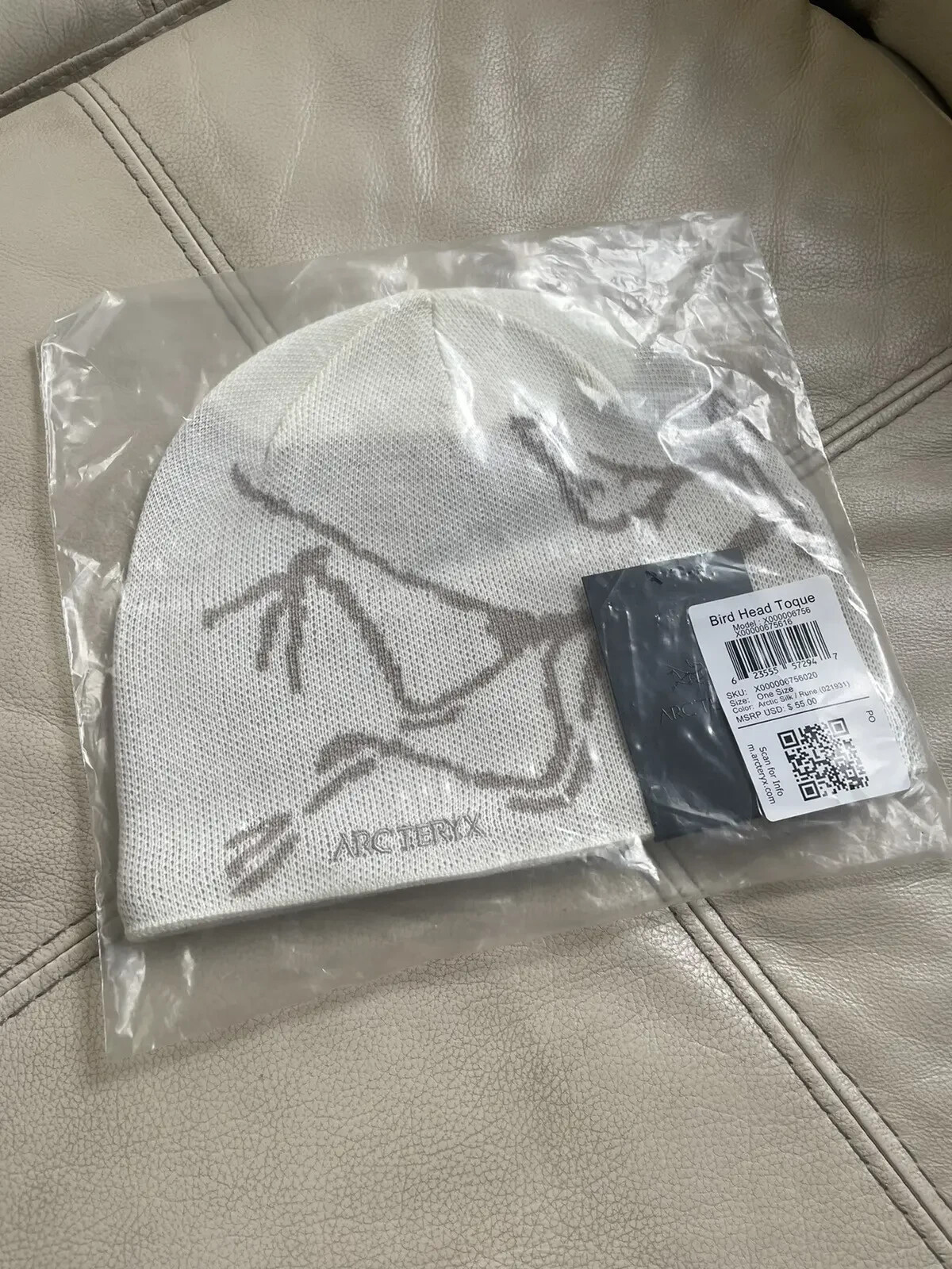 Arcteryx Bird Head Toque Beanie Arctic Silk/Rune (AUTHENTIC