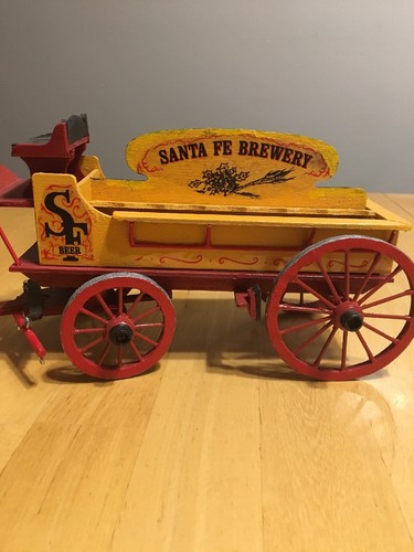 Santa Fe Brewery SF Beer Wooden Wagon Unbranded.