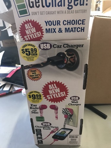 Cell Phone  Accessories & Chargers Counter Top With Fee Display Stand/ Wholesale