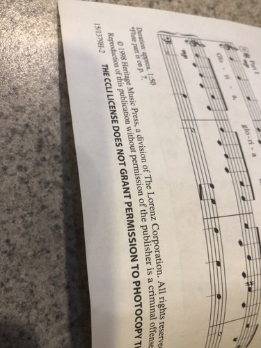 Gloria Canon Sing Out Series 1998 Sheet Music 15/1379H Used EX FS