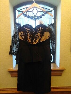 black sexy party dress size L, XL NWT long sleeved mesh netting top Large beauty