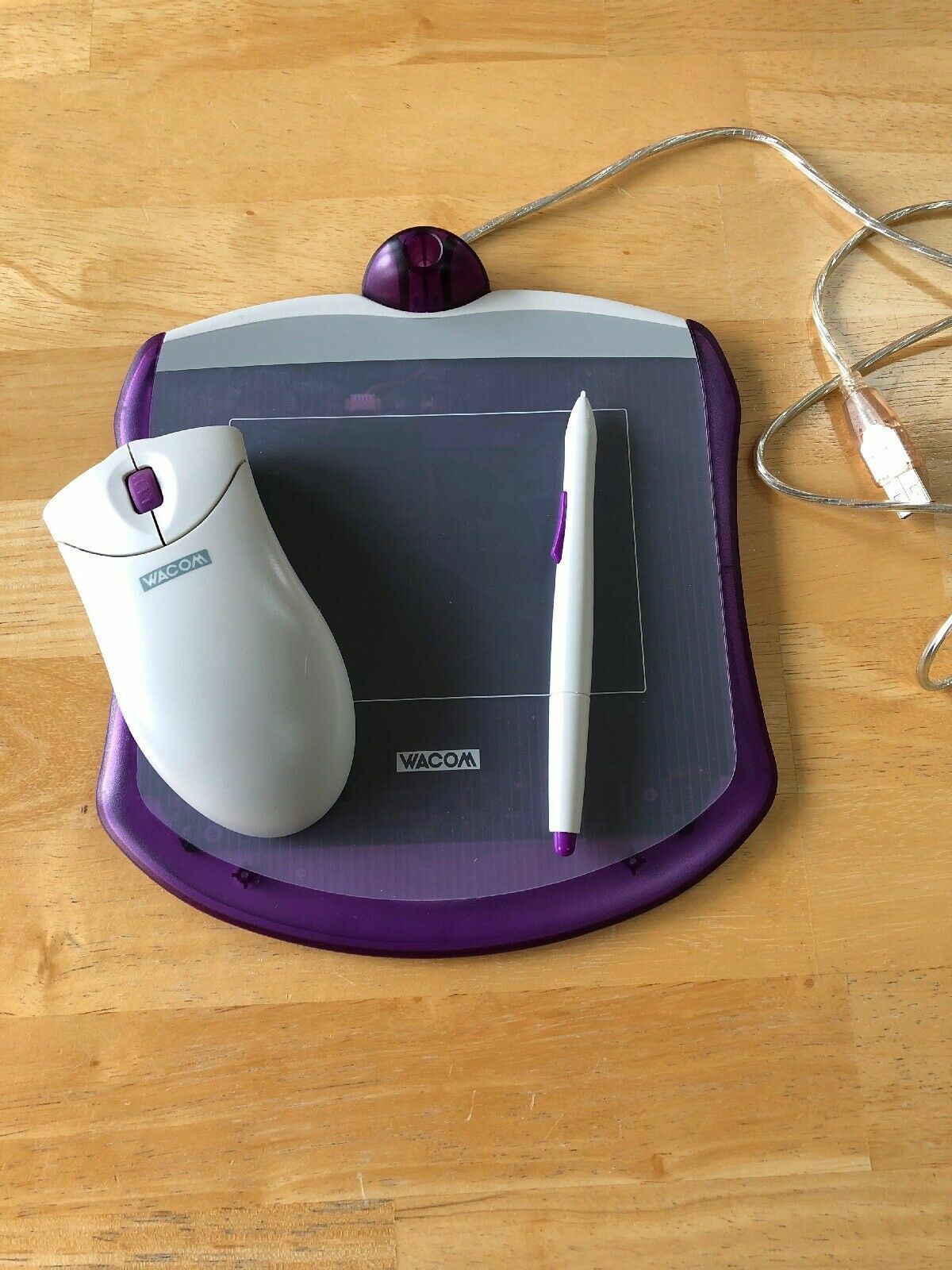 ET0405U Graphire USB Tablet with Mouse Slate Blue No Pen eBay