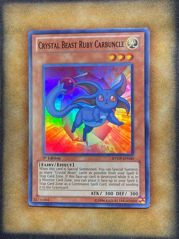 Yugioh Crystal Beast Ruby Carbuncle RYMP-EN040 Super Rare 1st Ed NM | eBay