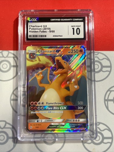 ポケモンカード　グレイシアGX hidden fates (英語版) PSA9 2019 Pokemon Hidden Fates - Full Art CHARIZARD GX - #SV49