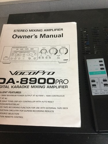 VocoPro DA-8900PRO 600W Professional Digital Key Control Karaoke Mixing Amp