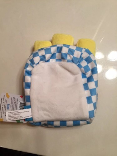 Bark & Co BarkBox Fetch Fries & Ketchup Crinkle Tube Squeaky Dog Toy NWT