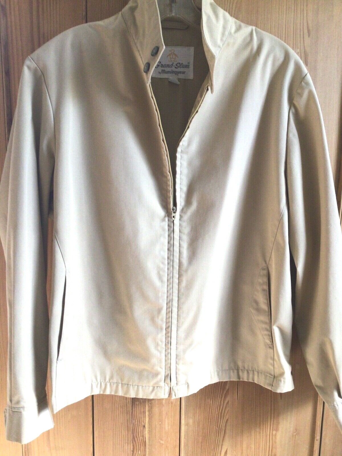 Vtg Grand Slam by Munsingwear Jacket 42 full zip tan | eBay Vtg Grand Slam by Munsingwear Jacket 42 full zip tan | eBay
