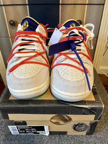 Off-White × Nike Dunk Low 1of50 Nike Dunk Low X Off White Lot 1 Of 50 UK 8 Virgil Abloh | eBay