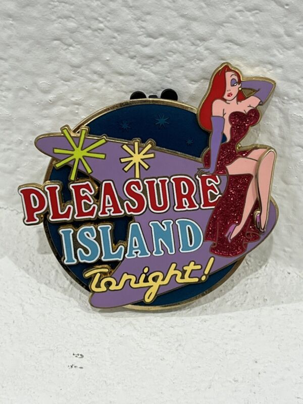 Pleasure Island Tonight Jessica Rabbit Disney Jumbo Pin RARE Imagineer Exclusive