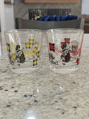 Scotch Whiskey Glass: Ballantines, Black & White, Long John, Haig. Whiskey.. Bar