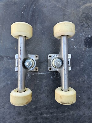 ACE AF1 Polished Silver 44 Trucks - Set Of 2 - With Wheels