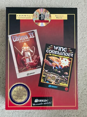 Wing Commander & Ultima VI PC 1994 Combo Box Origin Electronic Arts