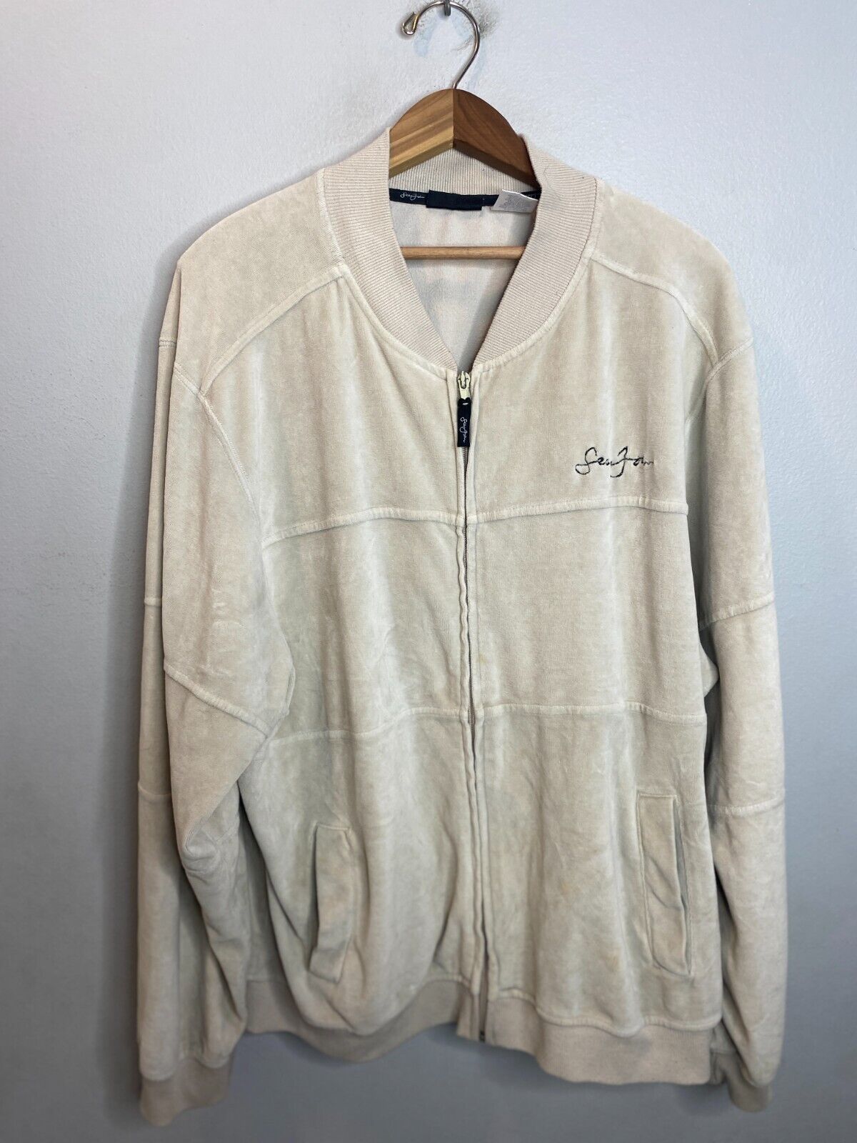 Vintage Sean John 2000 Velour Track Suit Jacket Velvet Men's Vintage Sean John 2000 Velour Track Suit Jacket Velvet Men's