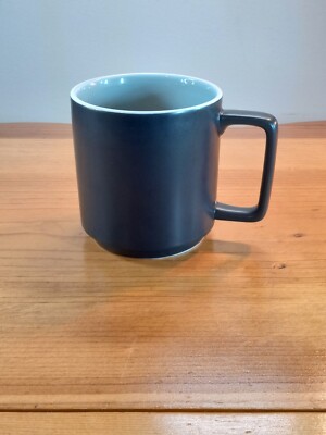 Noritake Colortrio #4394 Graphite Mug Porcelain Coffee Cups Mug    