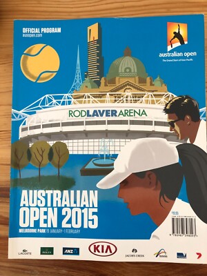 AUSTRALIAN OPEN TENNIS 2015 PROGRAMME ANDY MURRAY RUNNER UP (see description)