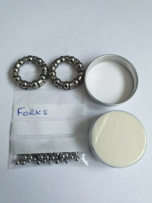 RALEIGH BOMBER CRANK & HEADSET BEARINGS. WITH MARINE GRADE LITHIUM GREASE.