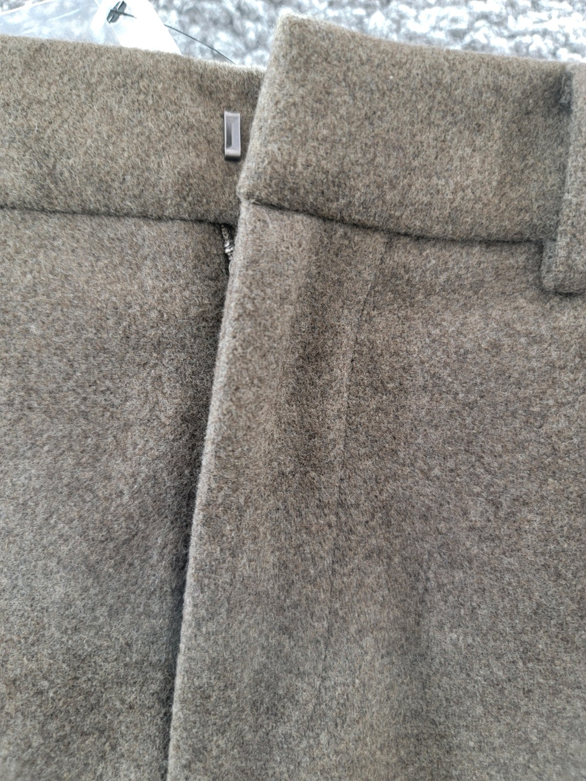 Rails Carolina Wool Blend Skirt Women's 0 Hazelnut Zip/Hook & Bar Closure~ - Picture 8 of 18
