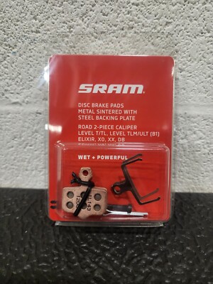 SRAM Disc Brake Pads - Sintered Compound, Steel Backed, Powerful, For Level,