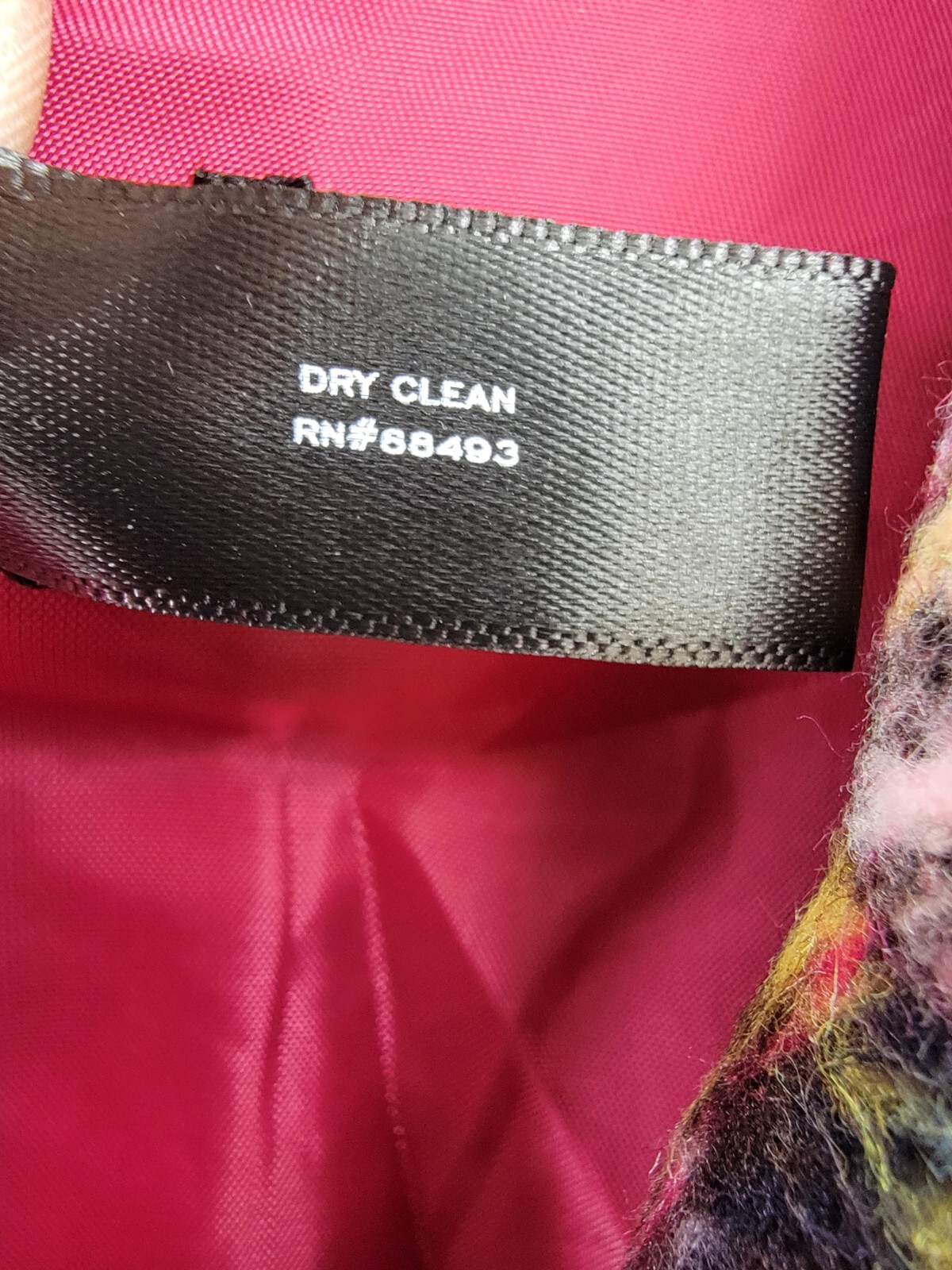 AQUA Plaid Duster Trench Coat Women's XS Pink/Black Collared Button Front L/S - Picture 13 of 19