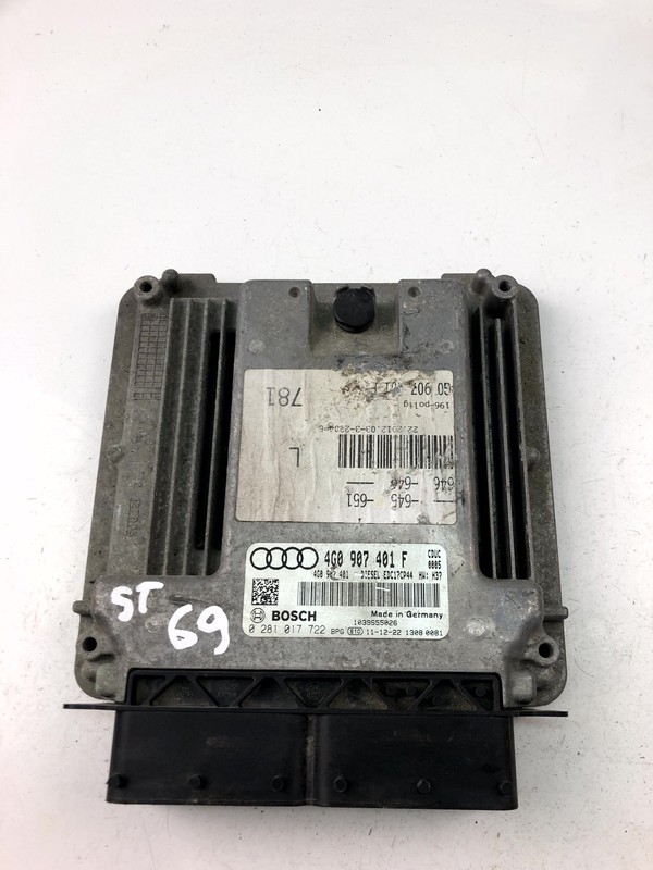 St69 Audi Moteur UnitÃ© ContrÃ´Le Ecu 4g0907401f 0281017722