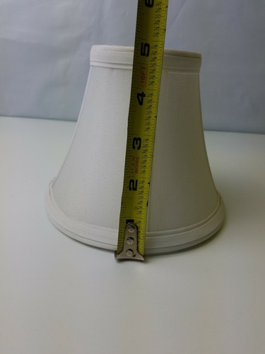 6 inch small white lamp shade mini lampshade clip on harp for 2 inch bulbs GUC