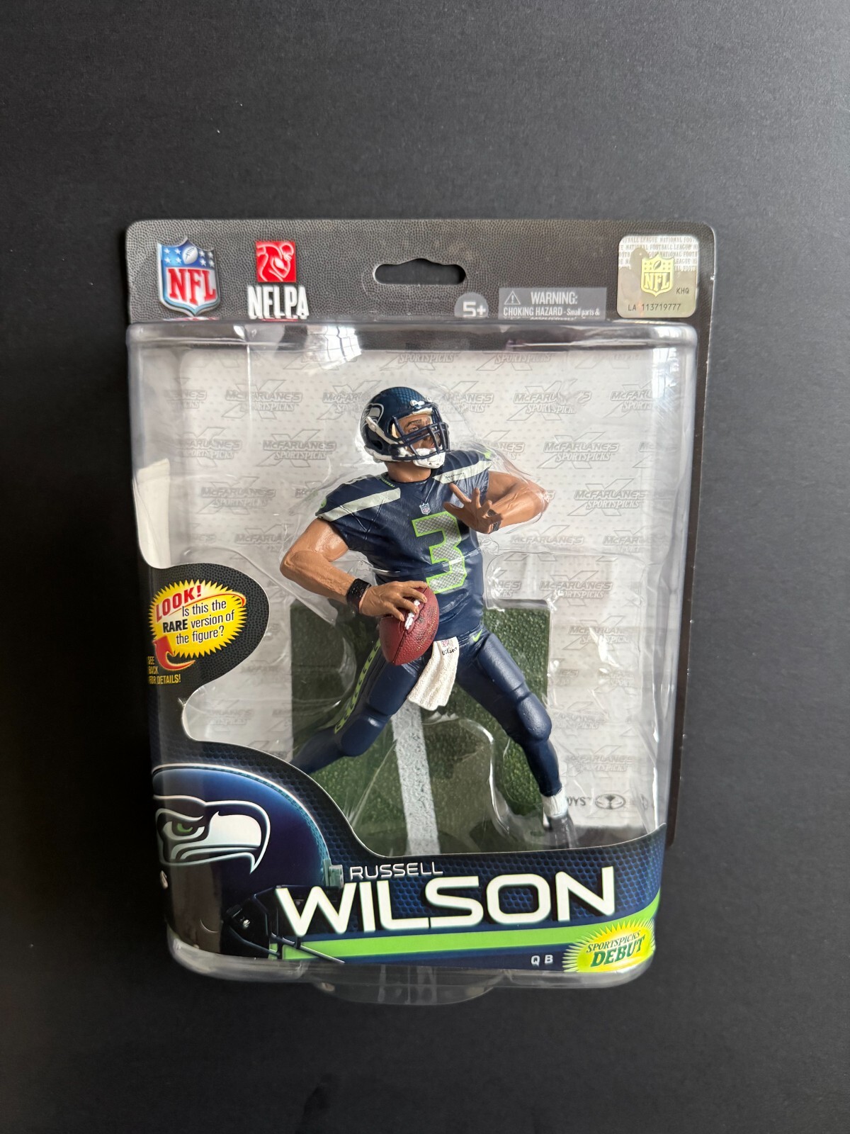 ラッセル・ウィルソン シアトル・シーホークス マクファーレン フィギュア MCFARLANE NFL SERIES 33 RUSSELL WILSON SEATTLE SEAHAWKS