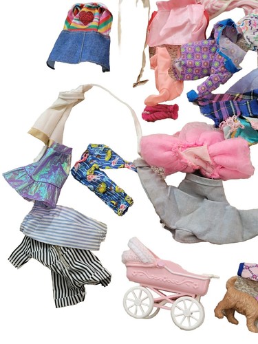 Vintage Barbie Friends Clothes Accessories Pets Lot