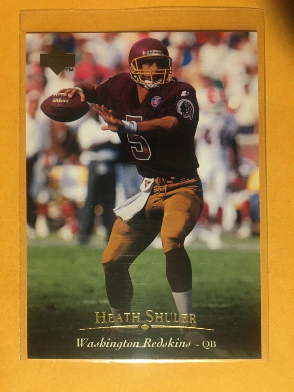 1995 Upper Deck Redskins Heath Shuler Football Card #91 | eBay