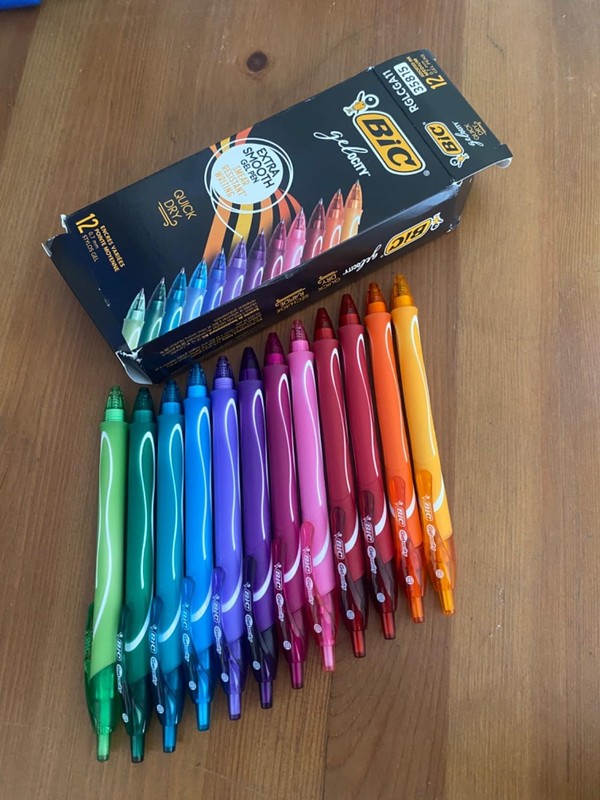 BIC Gelocity Quick Dry Retractable Gel Pens Medium 12ct Assort...