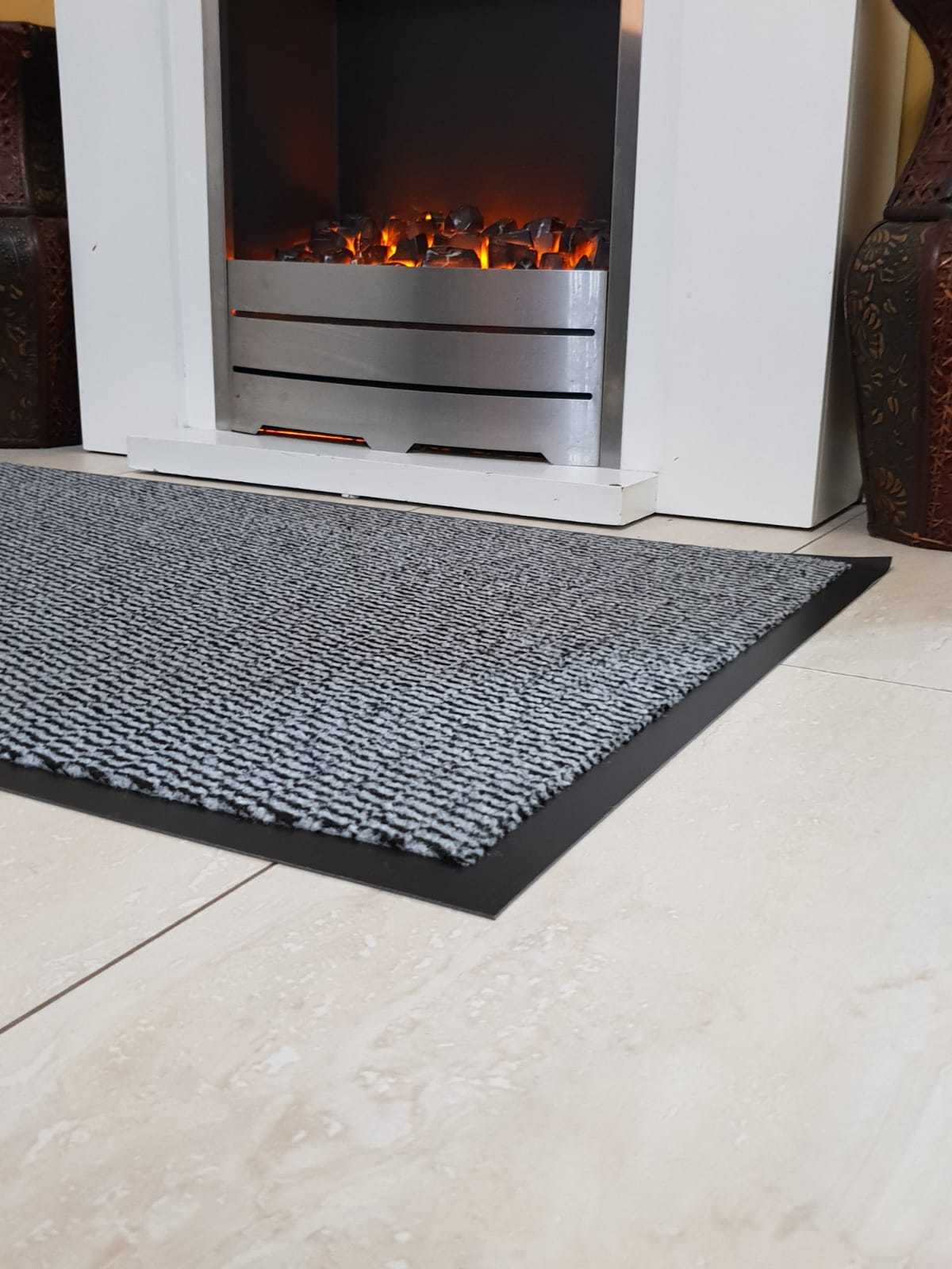 Rubber Barrier Mat Hall Kitchen Runner Door Mat Washable Trap Dirt
