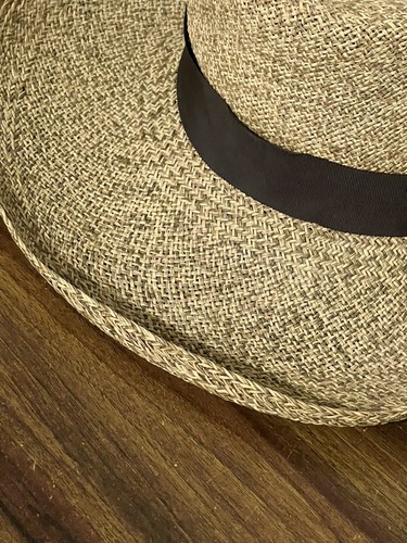 MAKINS NYC BEIGE FEDORA TRILBY USA MADE HAT STRAW