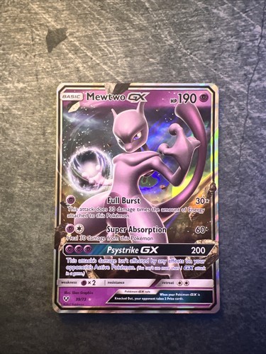 Mewtwo GX 39/73 Shining Legends Ultra Rare Holo Pokemon Card