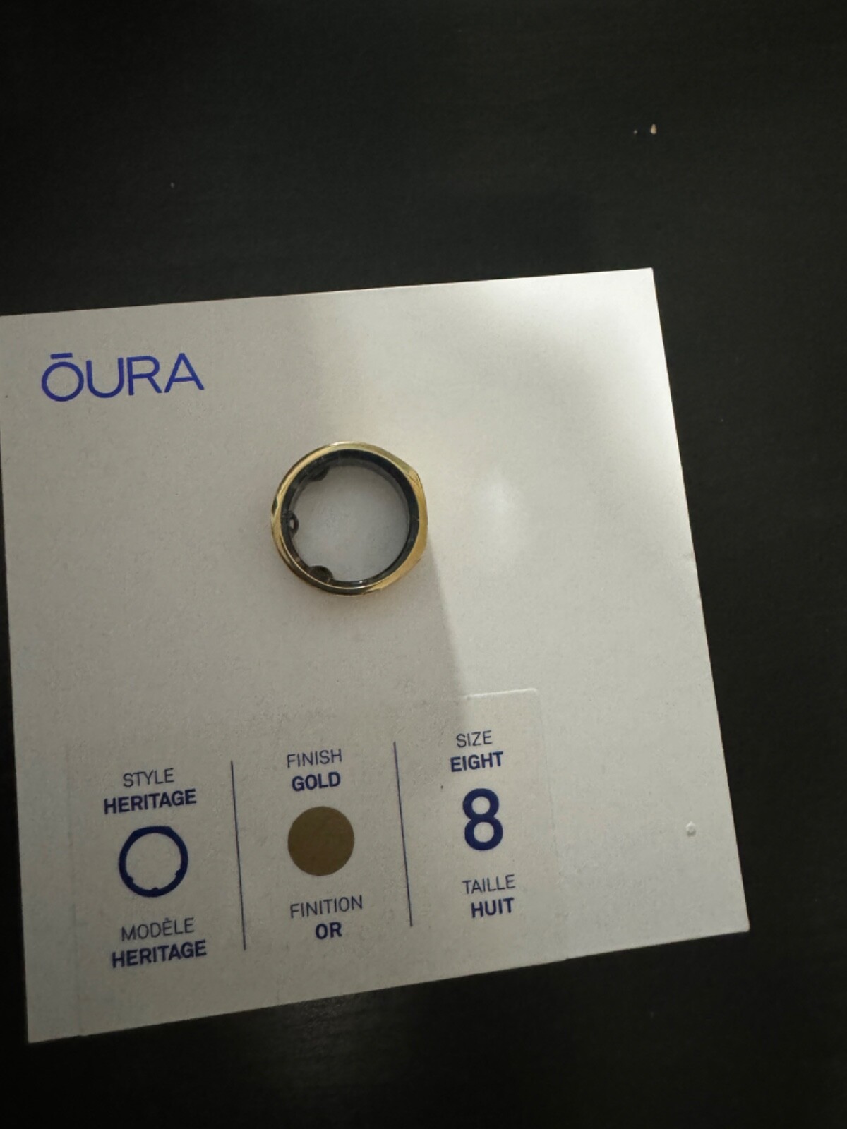 Oura Ring HERITAGE Gold Size 8 | eBay