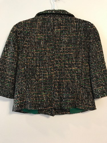 Ann Taylor Loft MULTICOLOR Tweed Blazer Jacket Top size 10Petite
