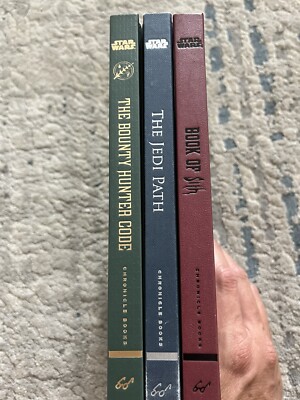 3 Books Star Wars the Jedi Path Book Of Sith Bounty Hunter Code Hardcover HC