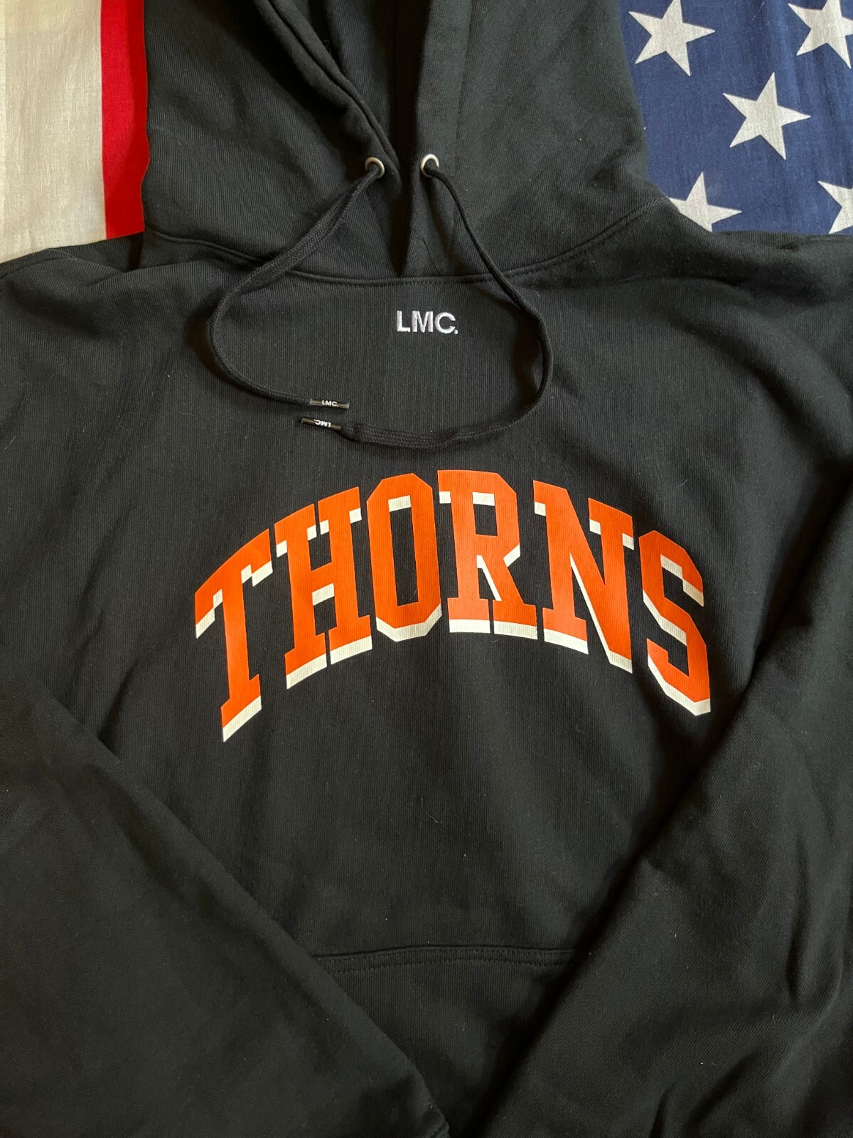 LMC Thorns Black Hoodie Super Heavy 100% Cotton Men's XL