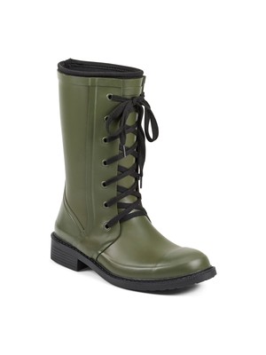 

AEROSOLES Женские зеленые непромокаемые резиновые сапоги Vernon с круглым носком на подкладке 8 м, Зеленый, VERNON
