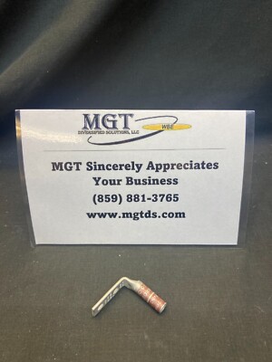Burndy /YAZ2C2TC14E290/2 AWG, 2HOLE, 1/4 STUD, 3/4 HOLE, LNG BARREL W WND; 90DEG