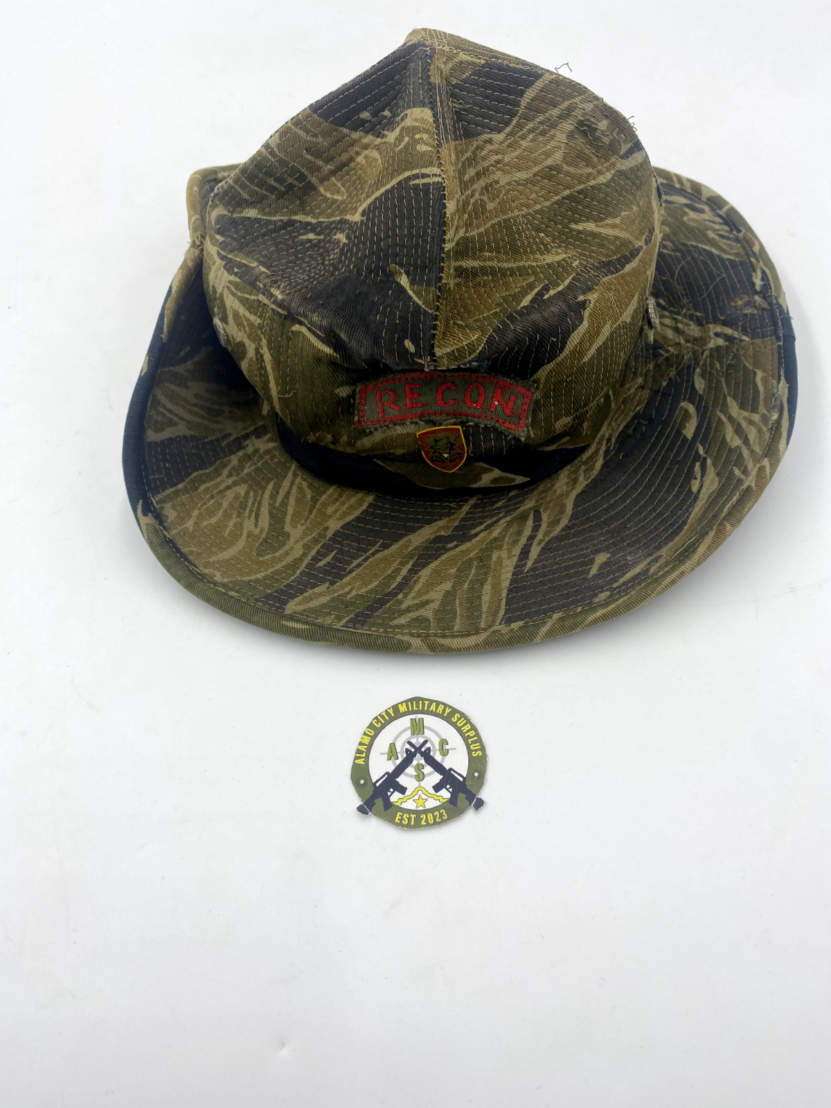 Vietnam War Tiger Stripe Boonie Cowboy Hat Airborne Recon RT