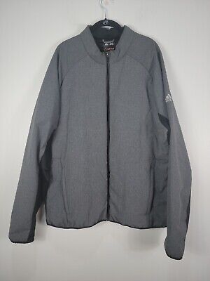 adidas mens climaheat fleece full zip jacket bnwt blue rrp 95 204378360393