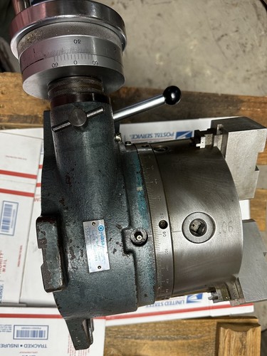 YUASA 550-008 Super ACCU-DEX  8&rdquo; Chuck Rotary Table Horiz 