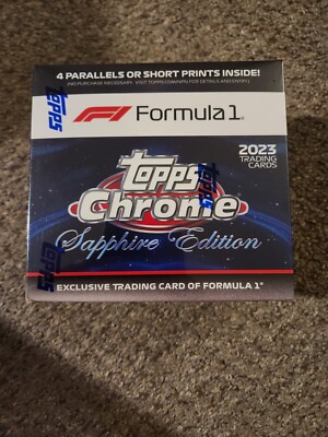 2023 Formula 1 F1 Topps Chrome Sapphire Edition Racing Factory Sealed Hobby Box