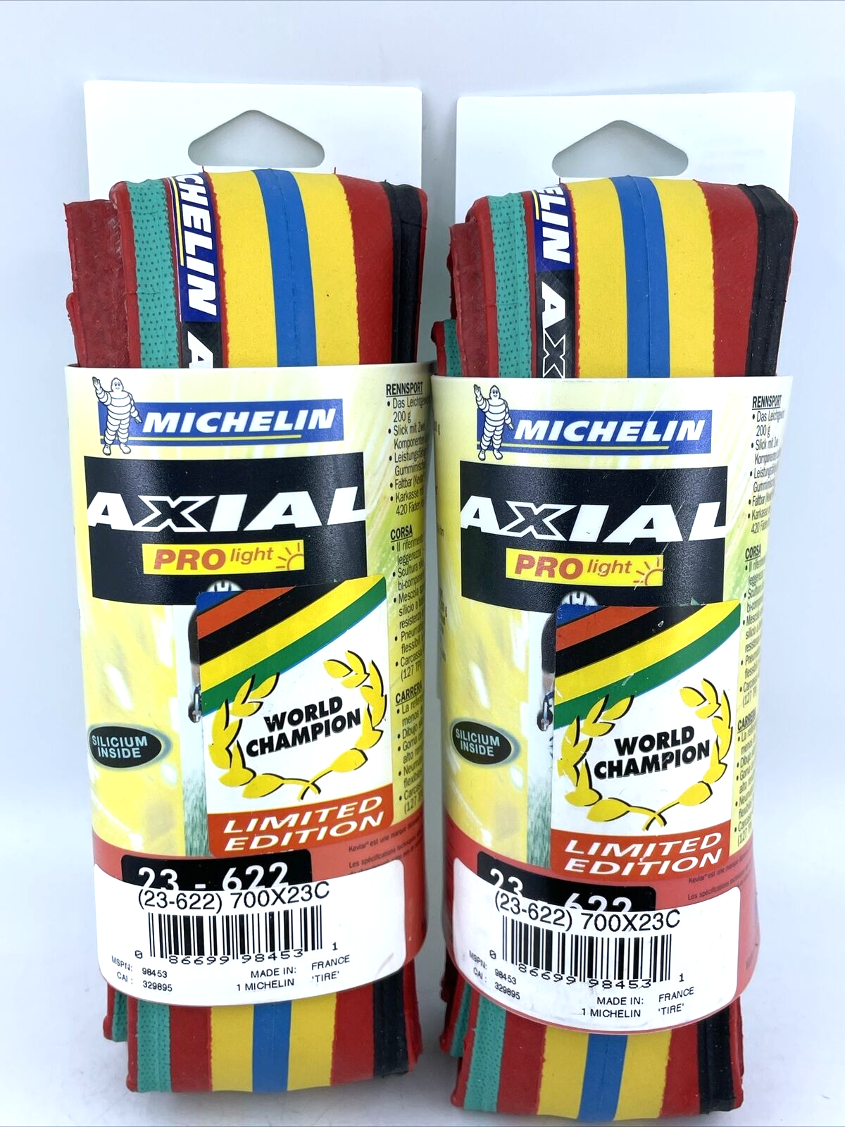 NEW PAIR of Michelin Axial Pro Light WORLD NEW PAIR of Michelin Axial Pro Light WORLD